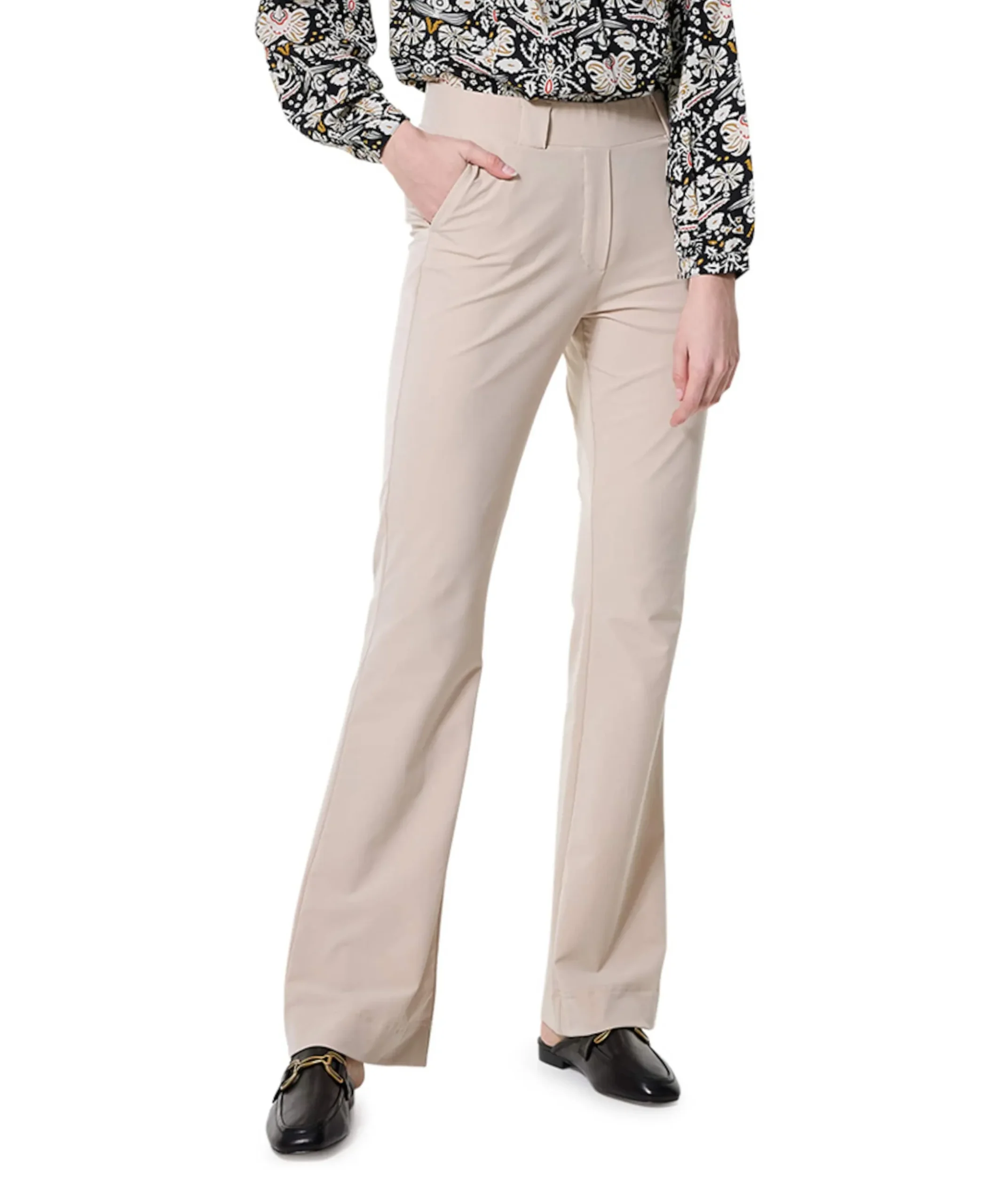 PENELOPE FLARE TRAVEL dames broek beige