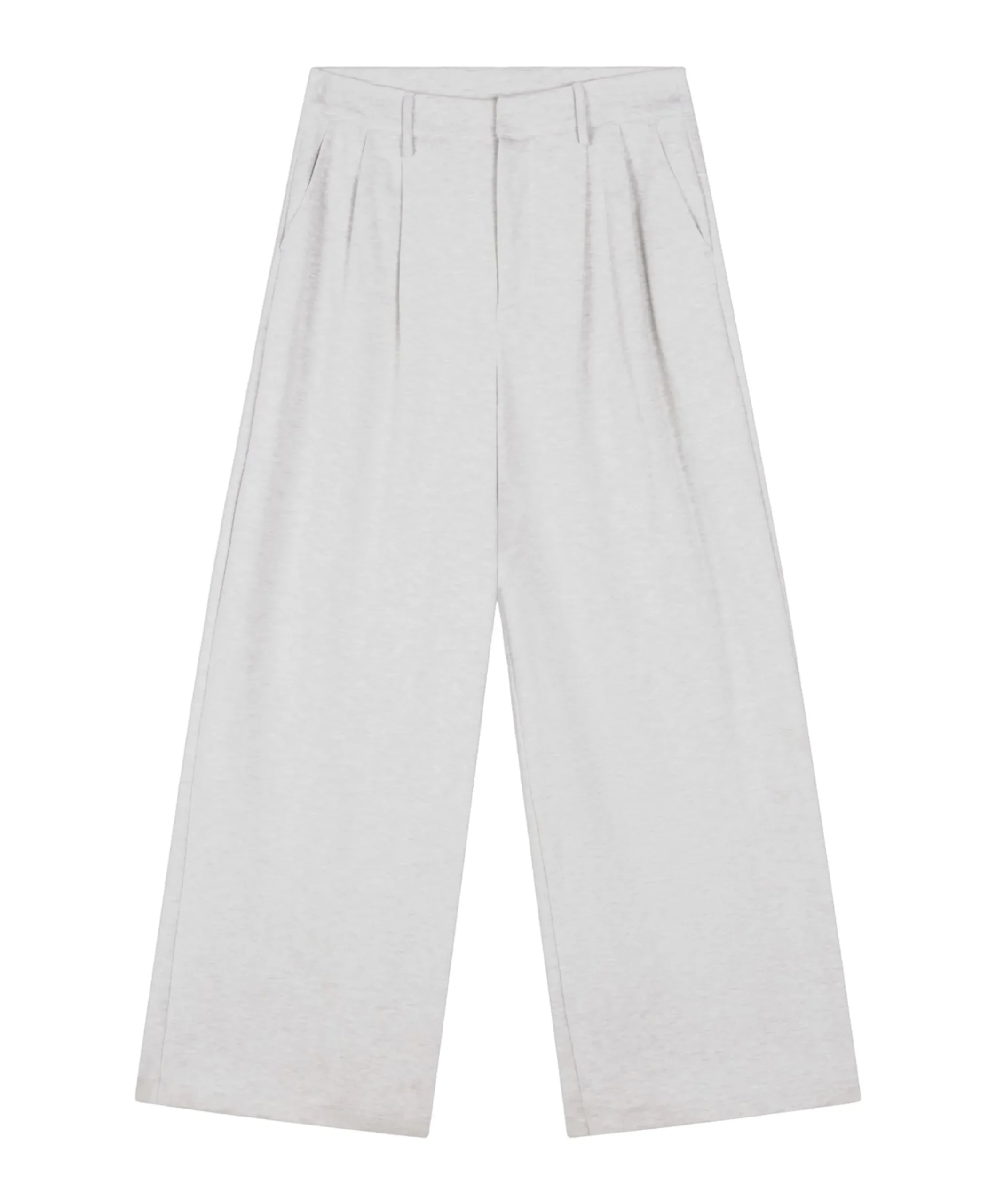 PLEATED dames broek grijs