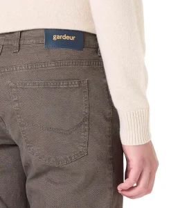 5-Pocket Modern Fit heren broek bruin