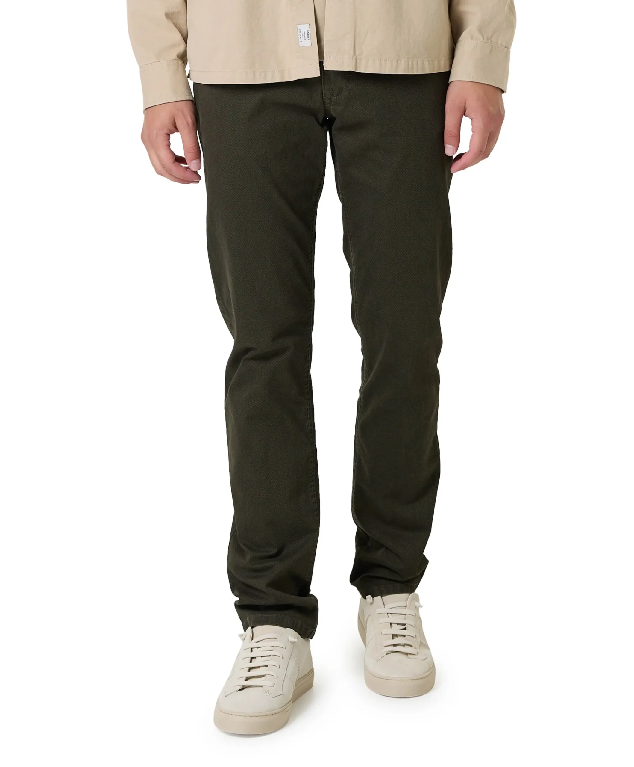 5-Pocket Modern Fit heren broek groen