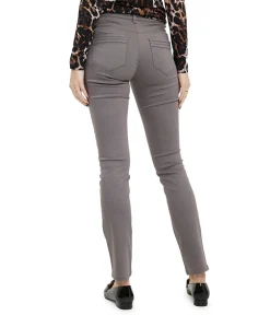 5 Pocket Super Stretch Lang dames broek grijs