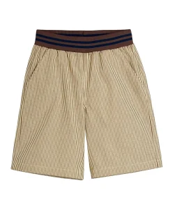 Poplin woven jongens korte broek bruin