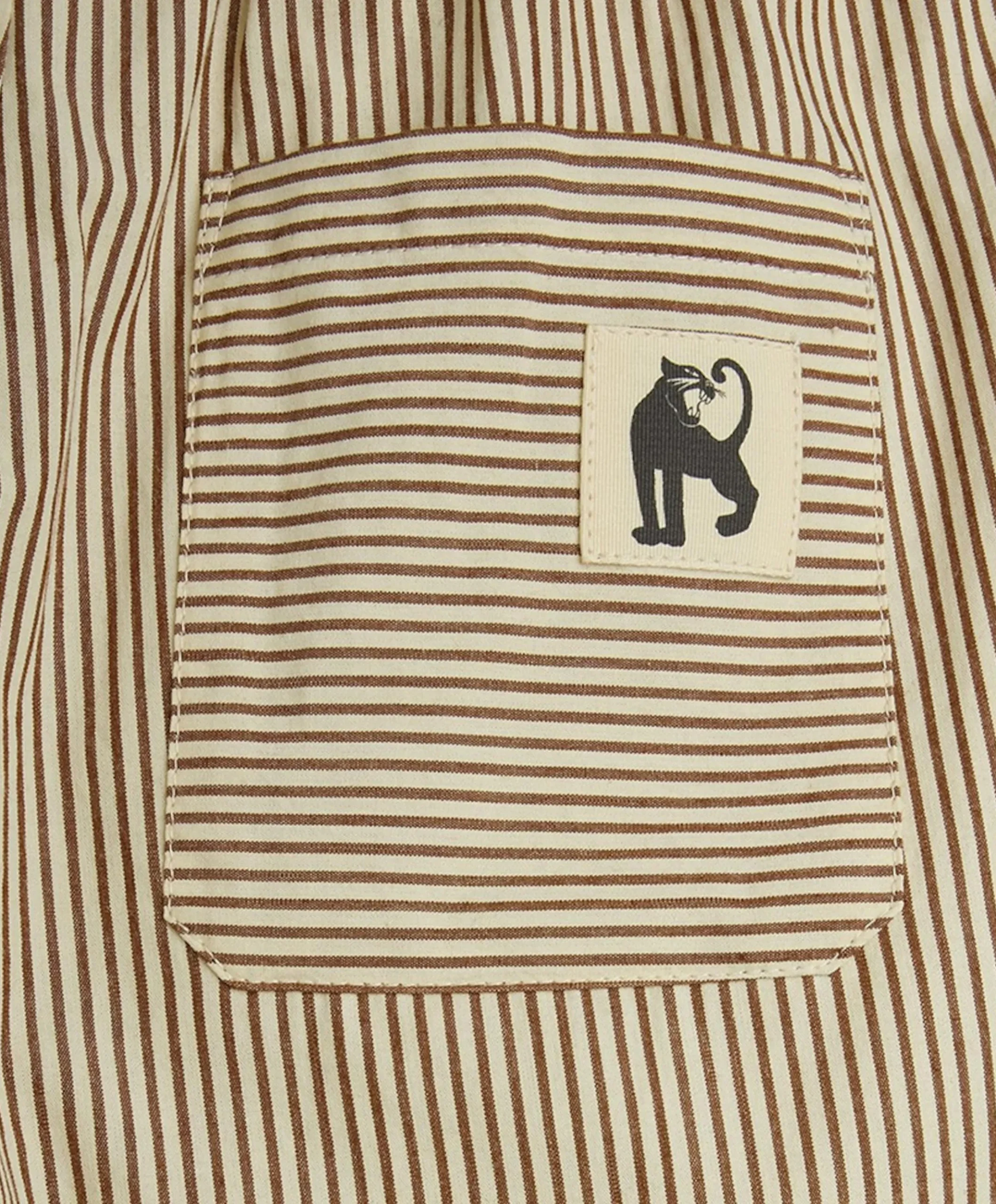 Poplin woven jongens korte broek bruin