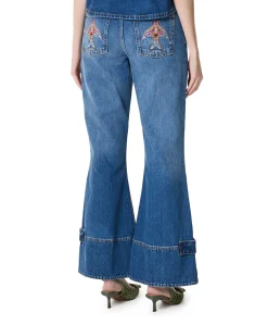 Porcelain Birds dames jeans blauw