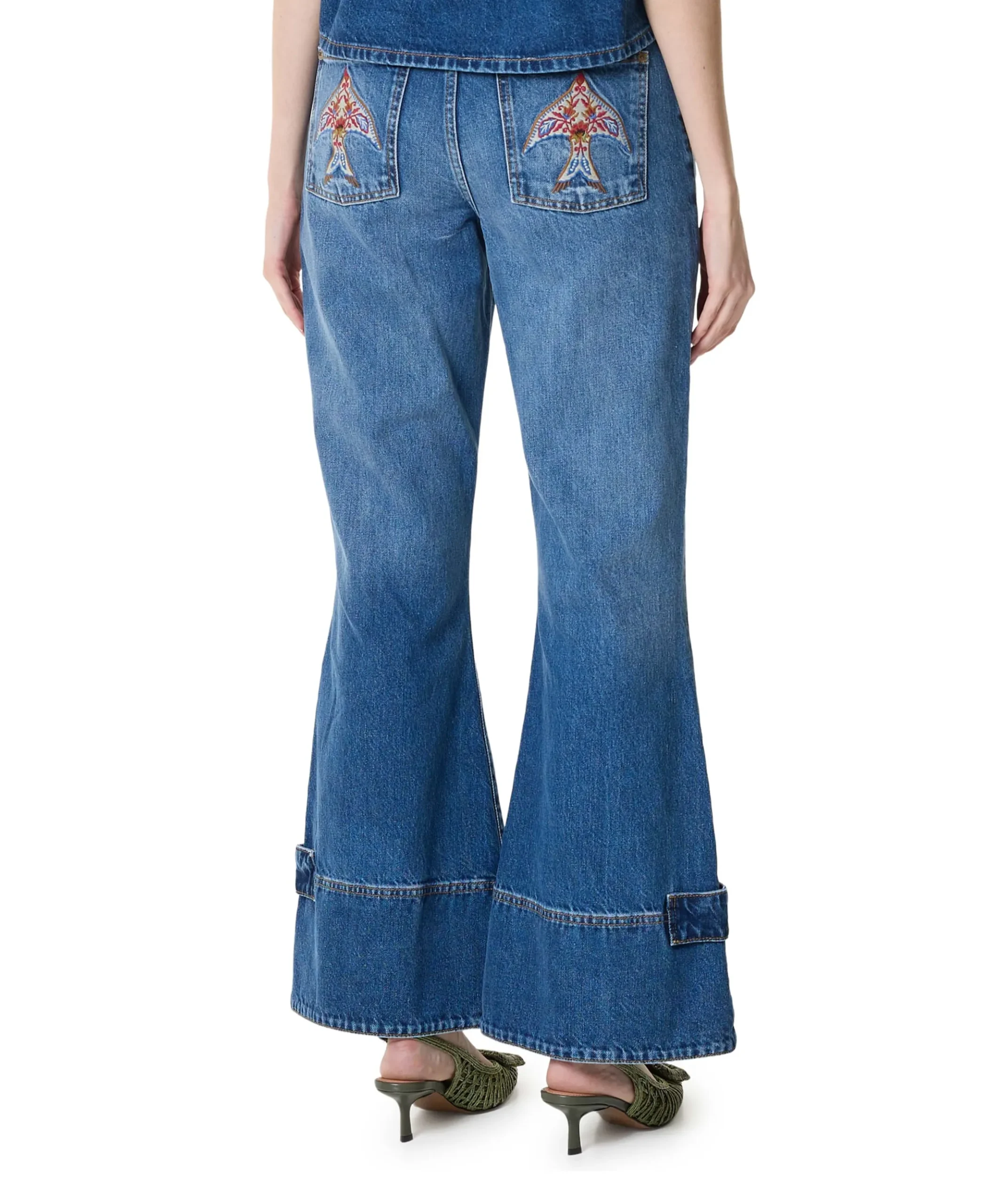 Porcelain Birds dames jeans blauw