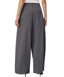PriscillaCC Pleat Barrel dames broek grijs