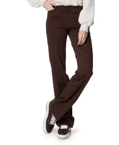 Pull On Slim dames broek bruin