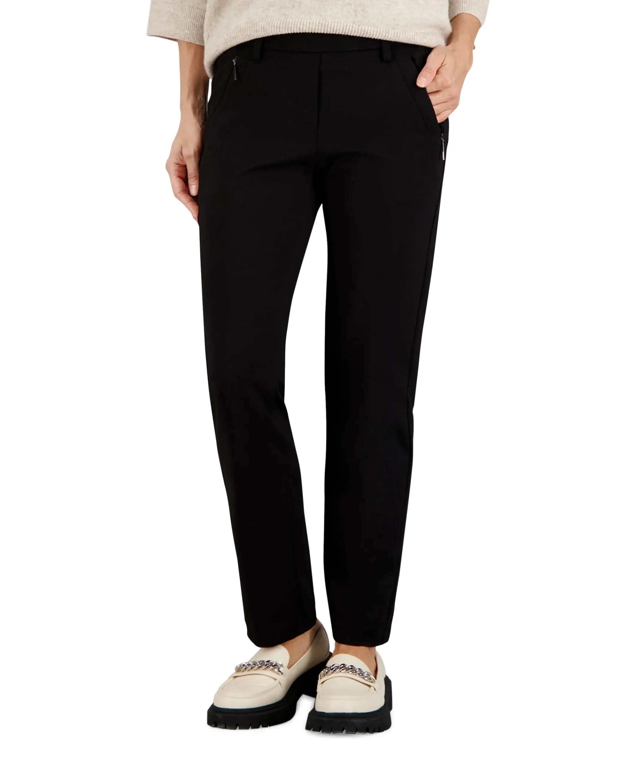 Pull On Slim dames broek zwart