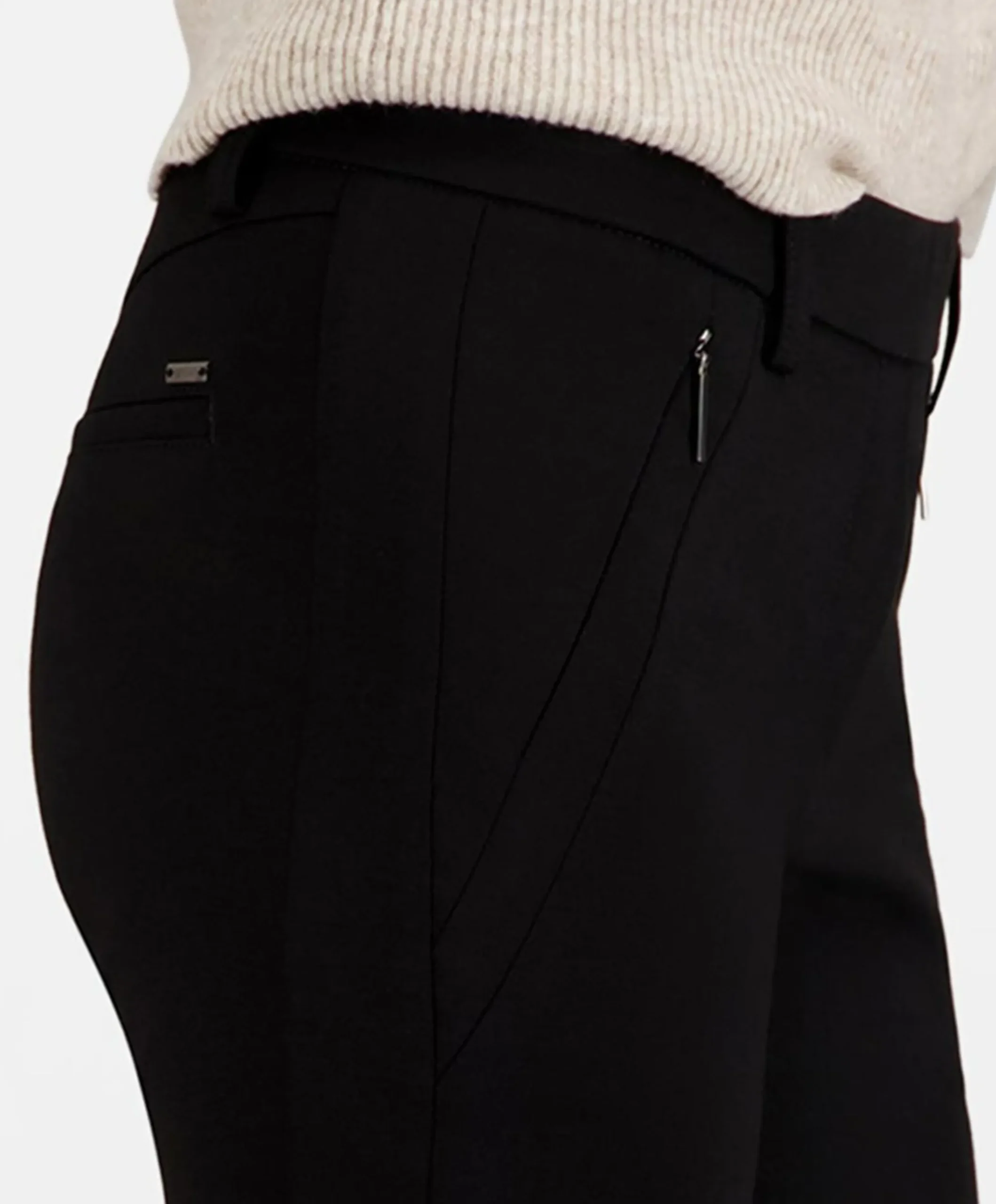 Pull On Slim dames broek zwart
