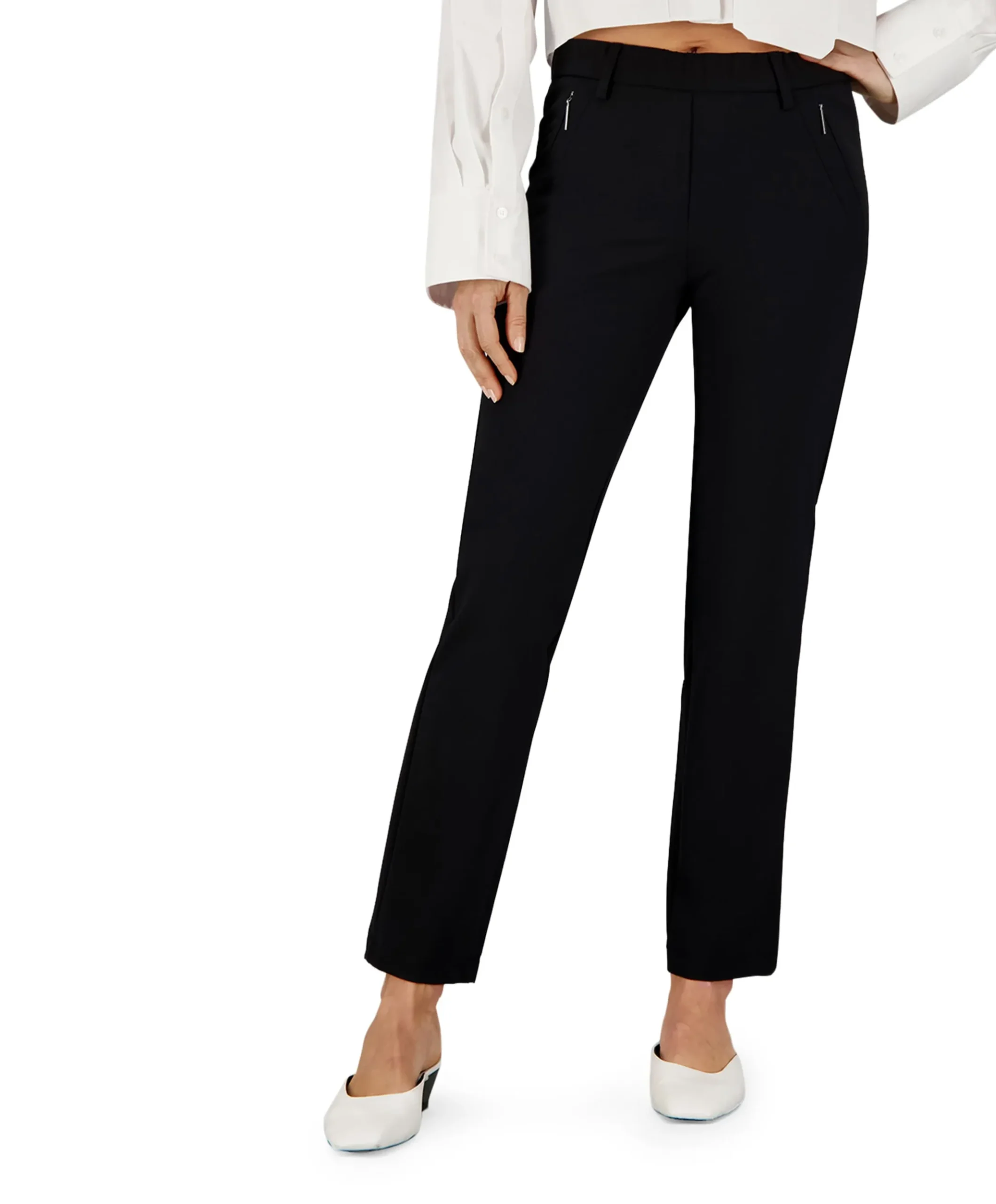 Pull On Slim dames broek zwart