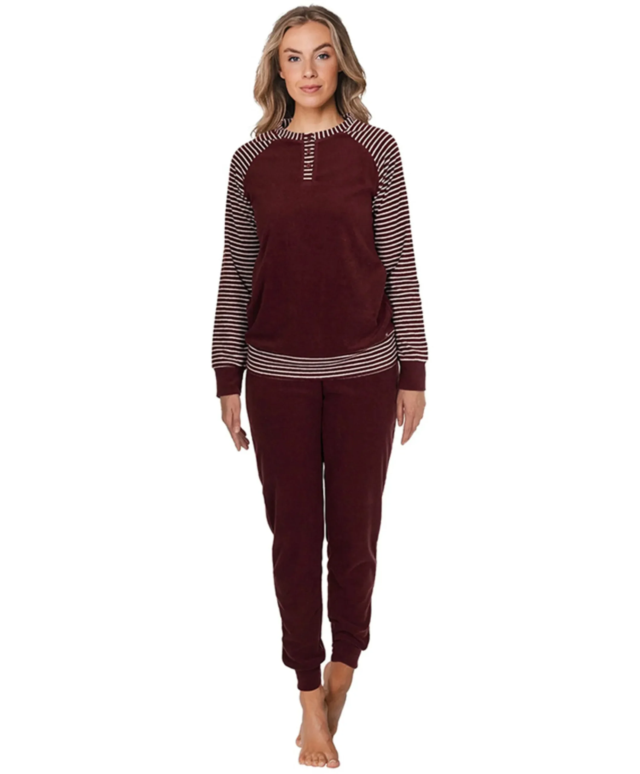 Pyjamaset bordeaux