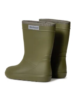 rain boots solid regenlaarzen groen