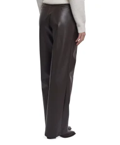 Regular length straight leg dames broek bruin