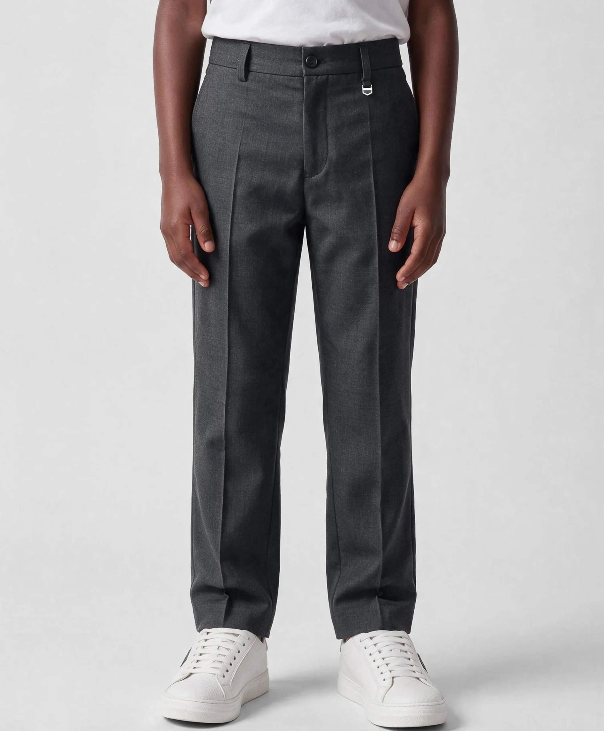 relaxed fit jongens pantalon zwart