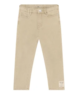 Relaxed Fit Washed jongens broek beige