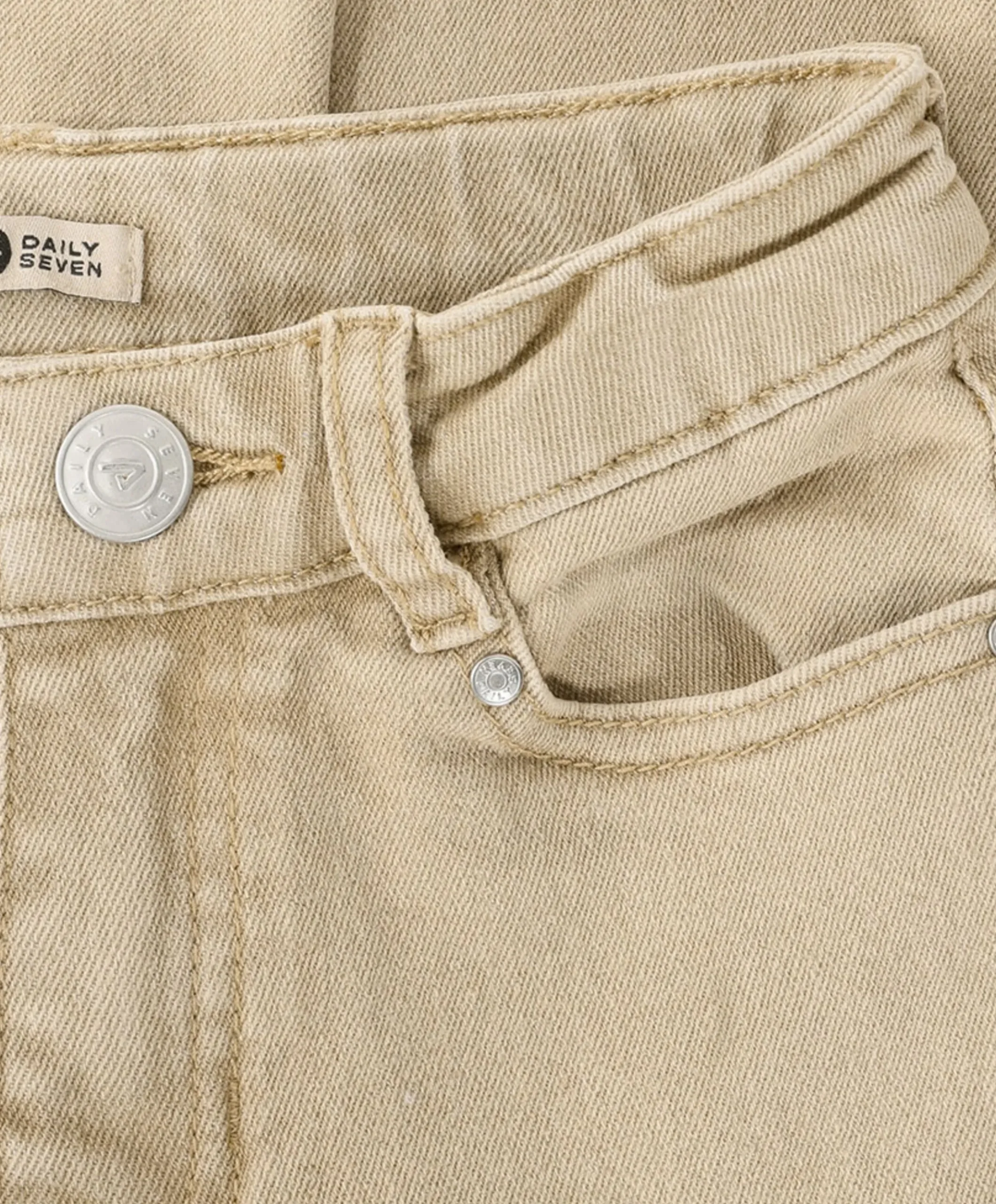 Relaxed Fit Washed jongens broek beige