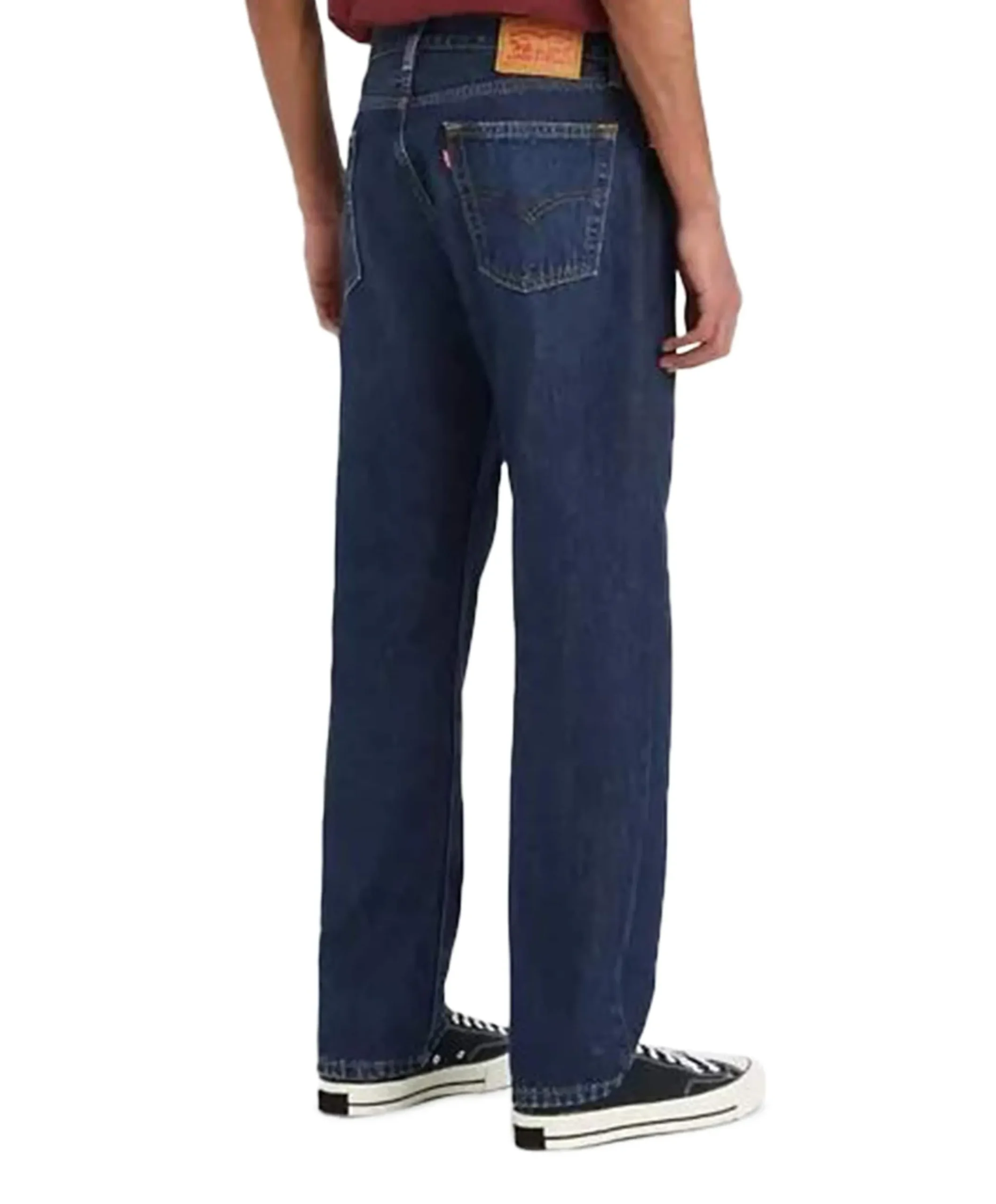 555 Relaxed straight heren jeans blauw