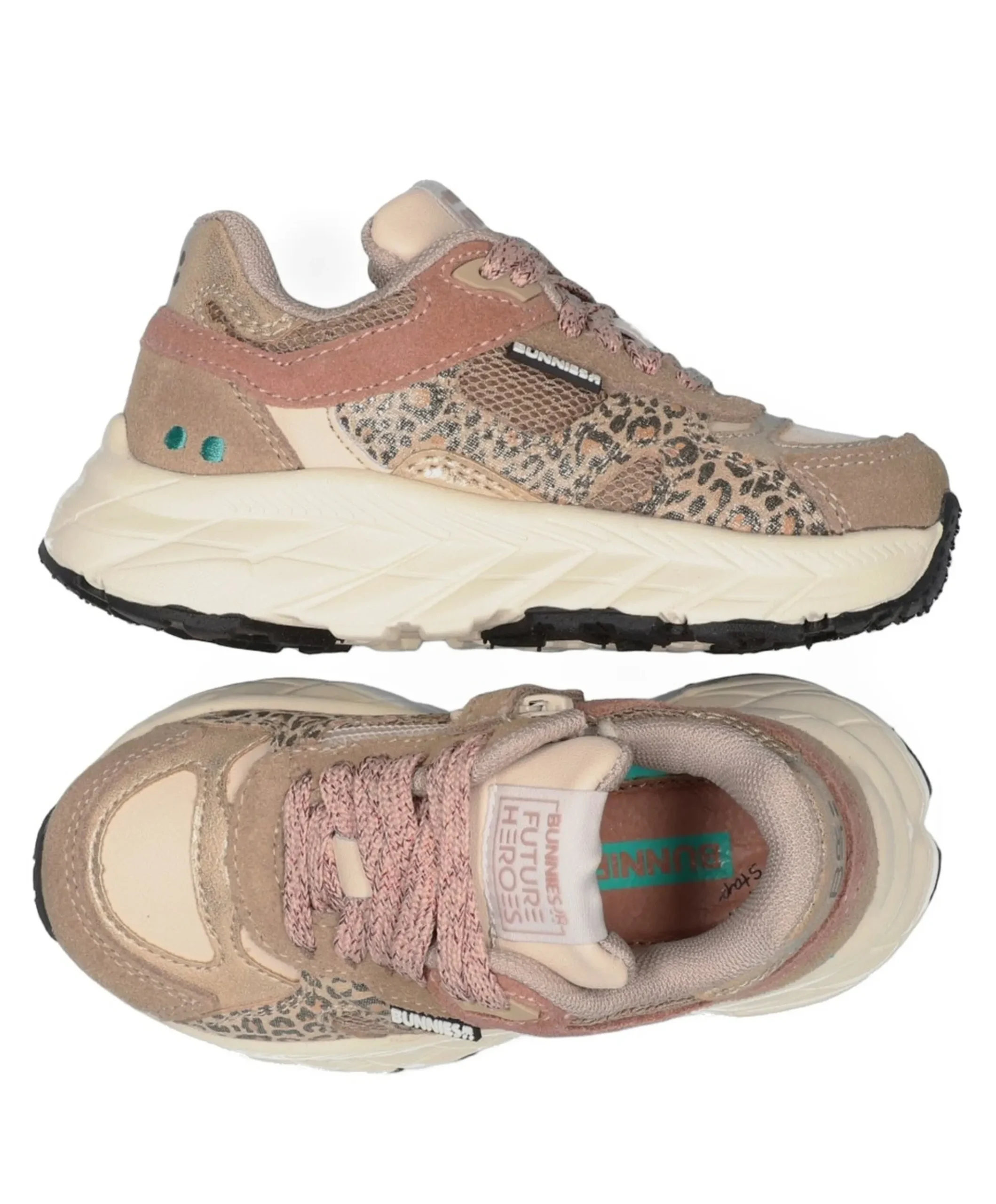 Reza Rush meisjes sneakers beige