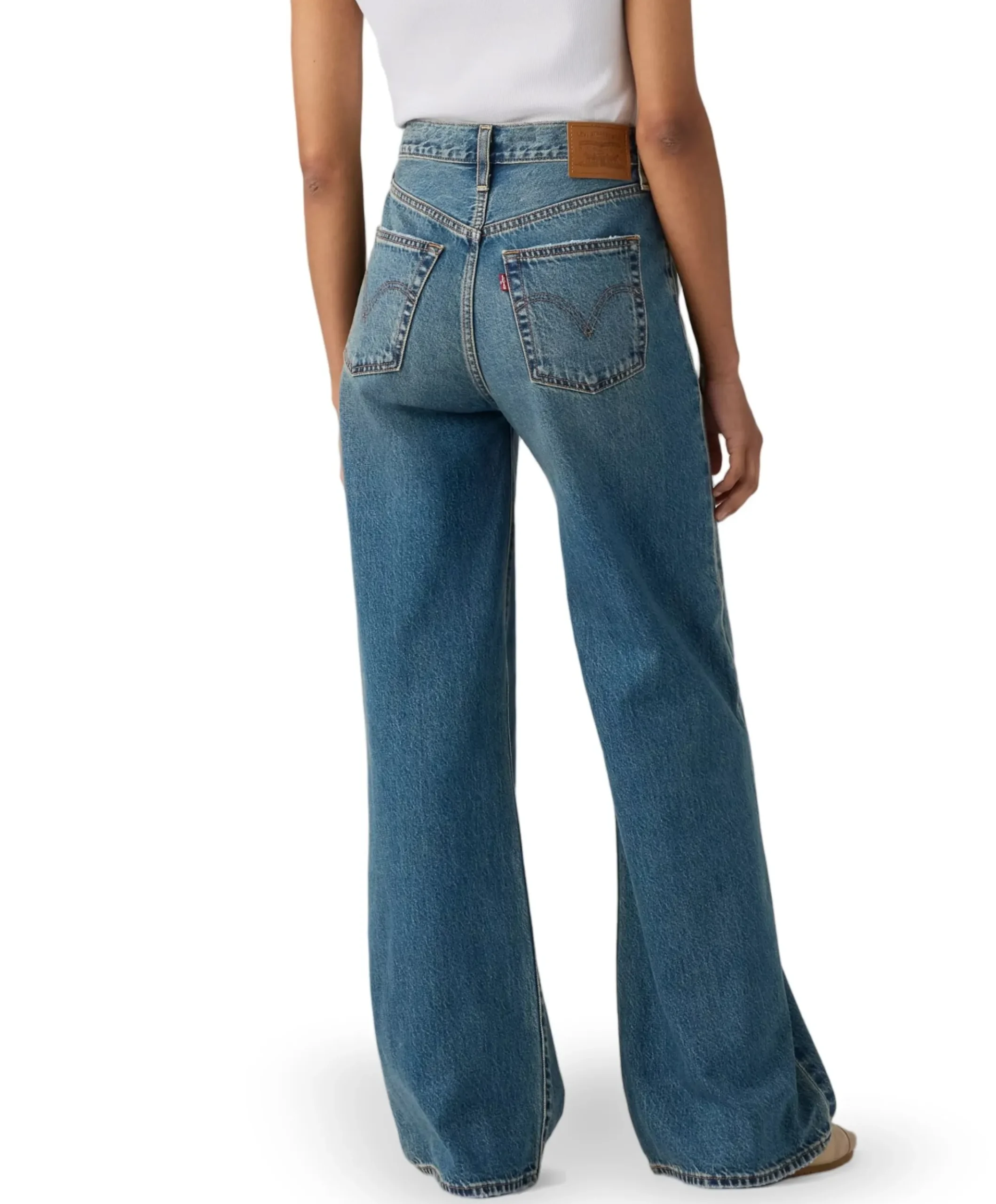 RIBCAGE WIDE LEG H223 COUNTING BILLS dames jeans blauw