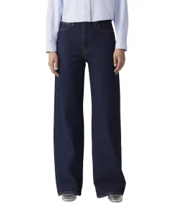 RIBCAGE WIDE LEG H223 SHADED VIEW dames jeans blauw
