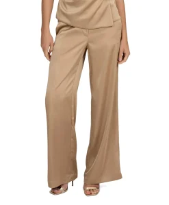 Ribe dames broek beige