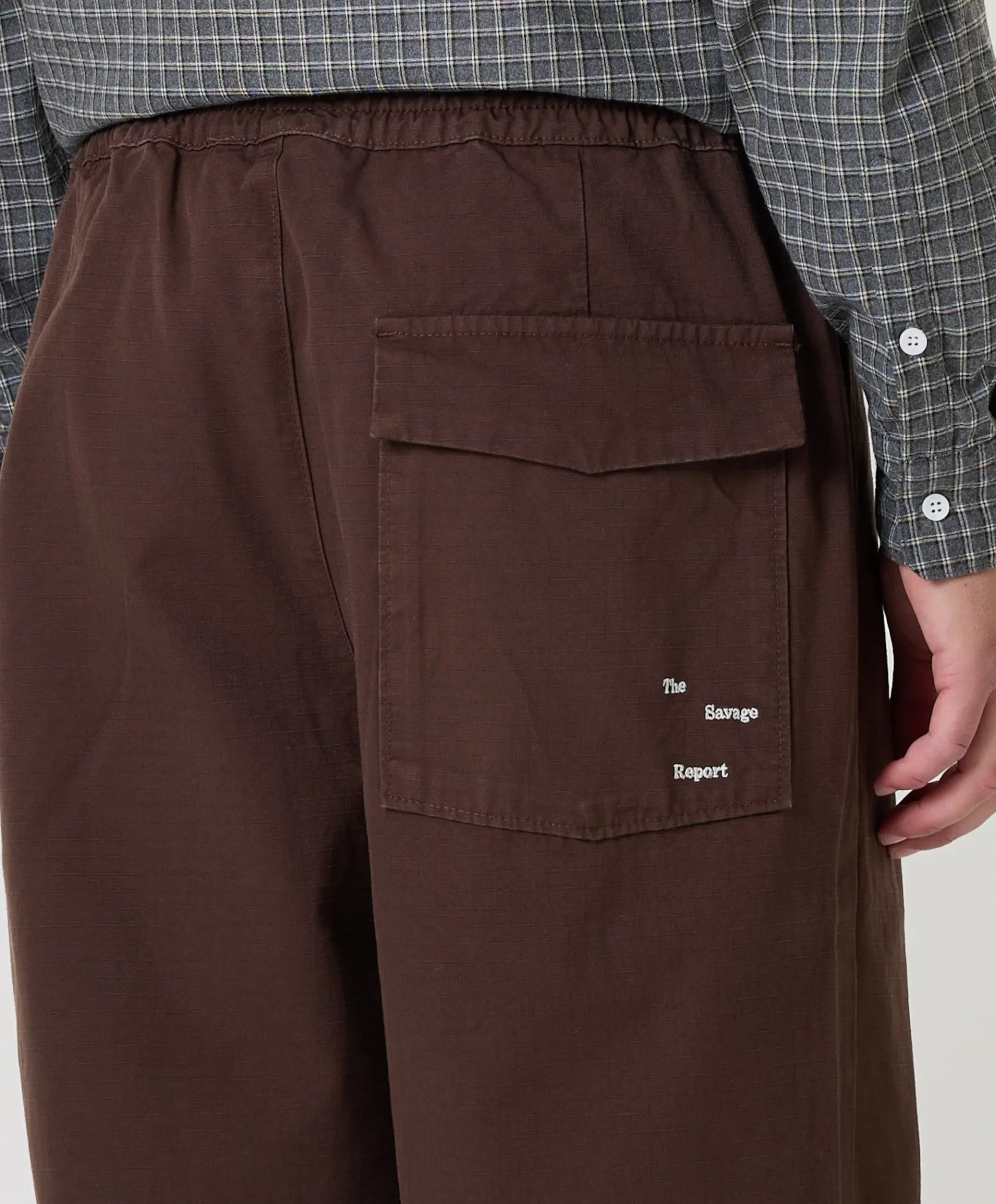 Rib Stop Pants heren pantalon bruin