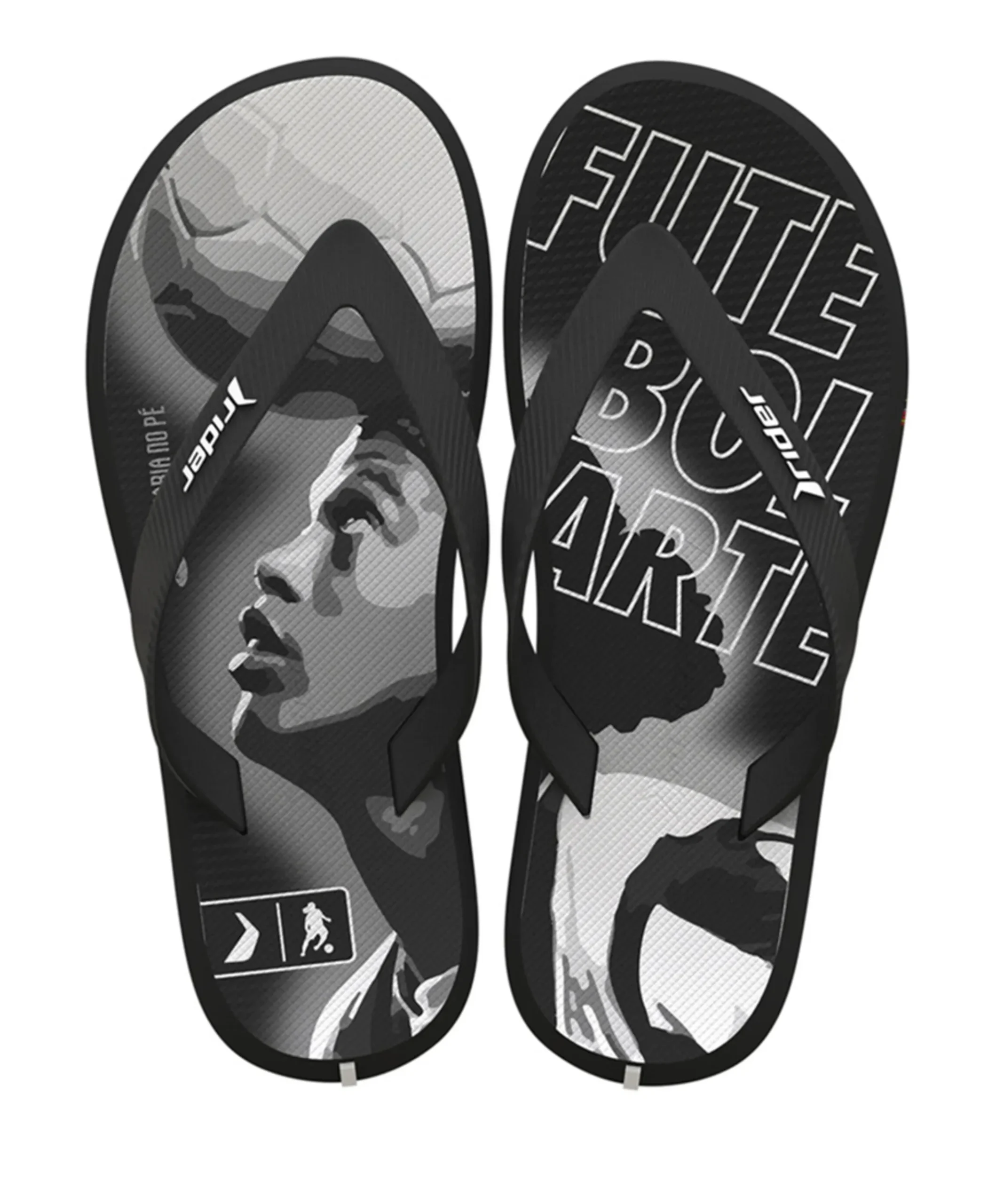 Rider R10 Kids jongens slippers zwart