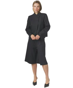 Rima Slim Pinstripe dames bermuda blauw