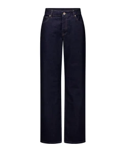 Sage straight dames jeans blauw