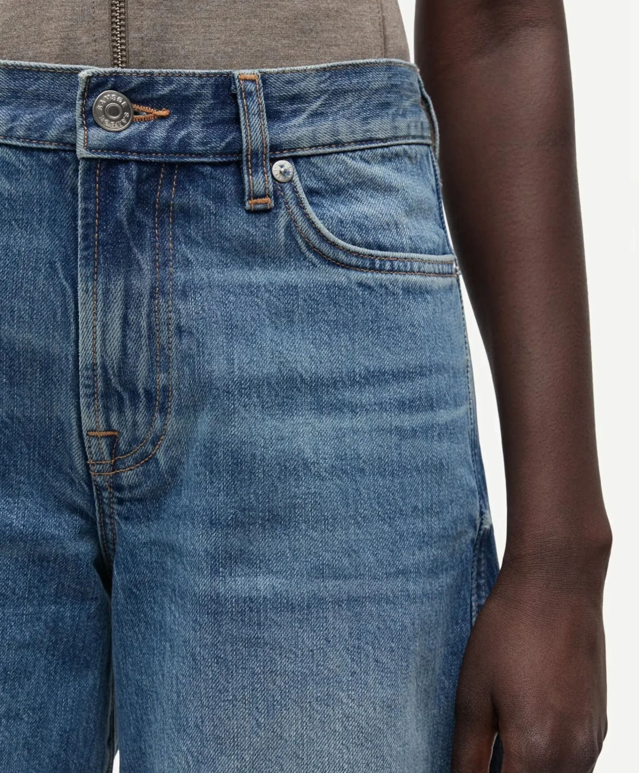 SAHARPO 16141 dames jeans blauw