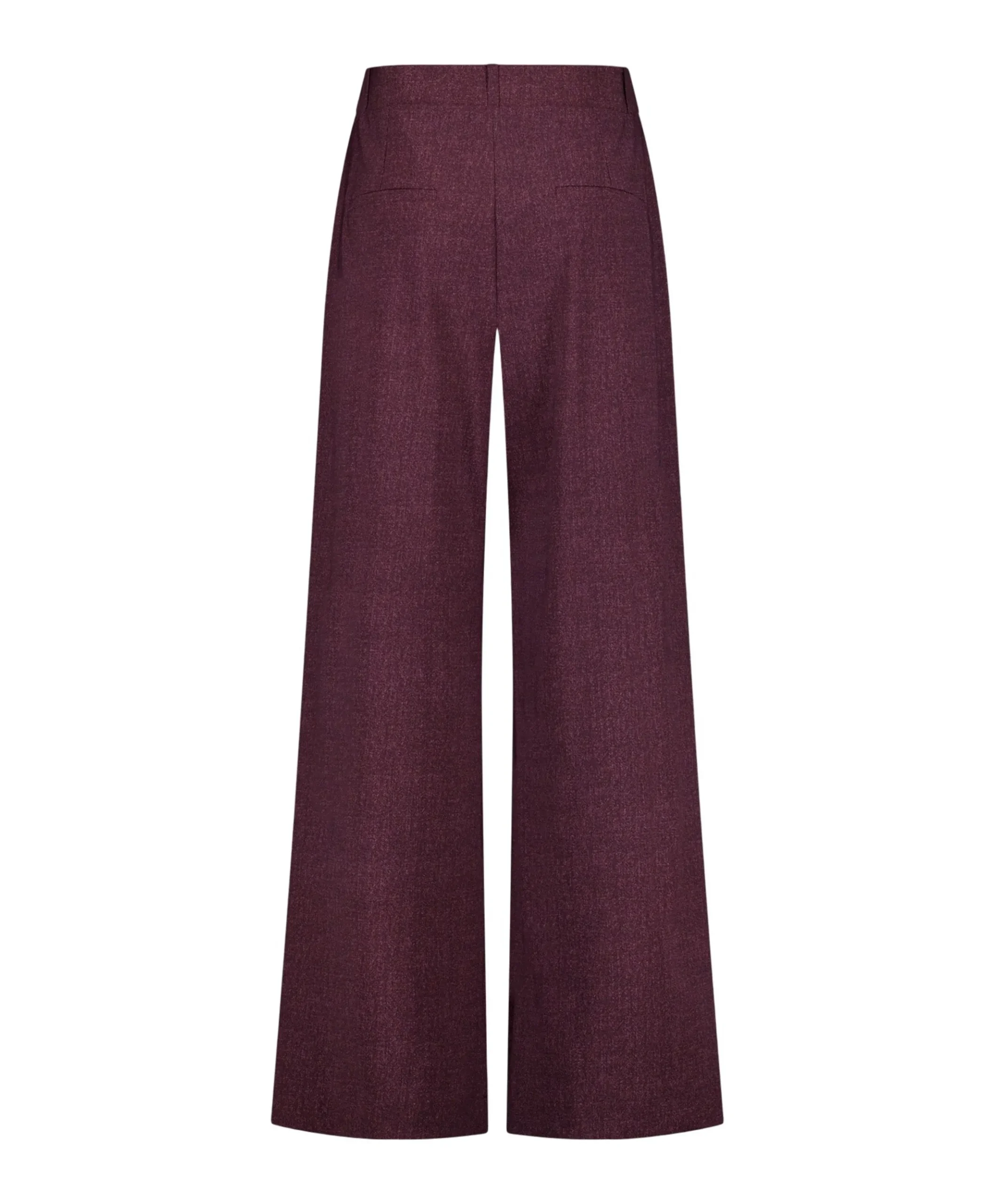 Sari herringbone dames broek bordeaux