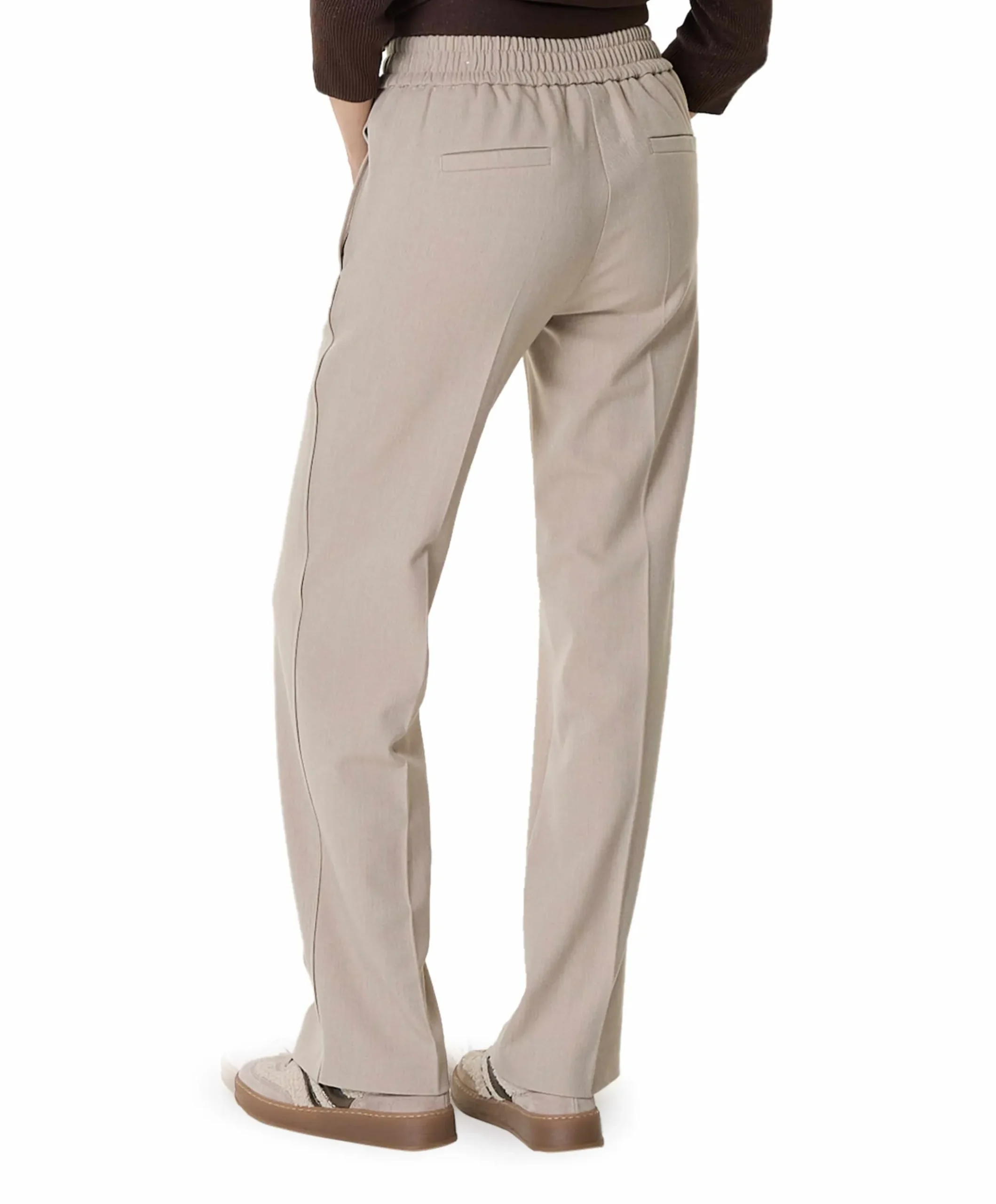 Scarlet Wide Leg dames broek beige