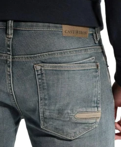 SHIFTBACK TAPERED NIGHT COAL BLACK heren jeans groen