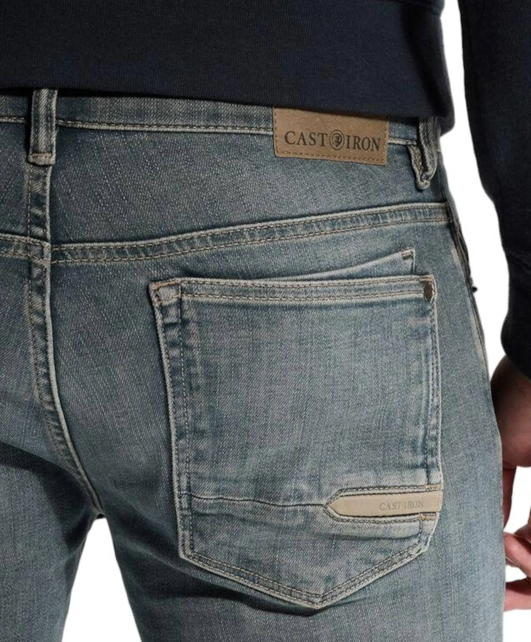 SHIFTBACK TAPERED NIGHT COAL BLACK heren jeans groen