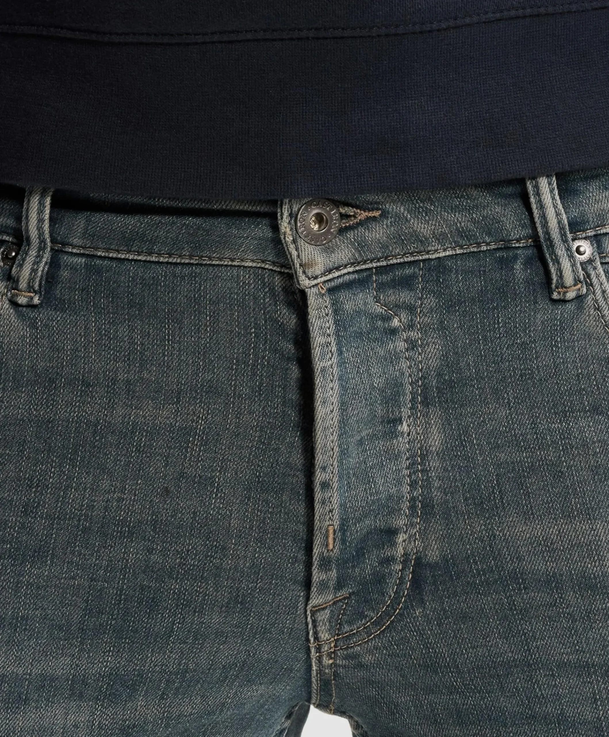 SHIFTBACK TAPERED NIGHT COAL BLACK heren jeans groen