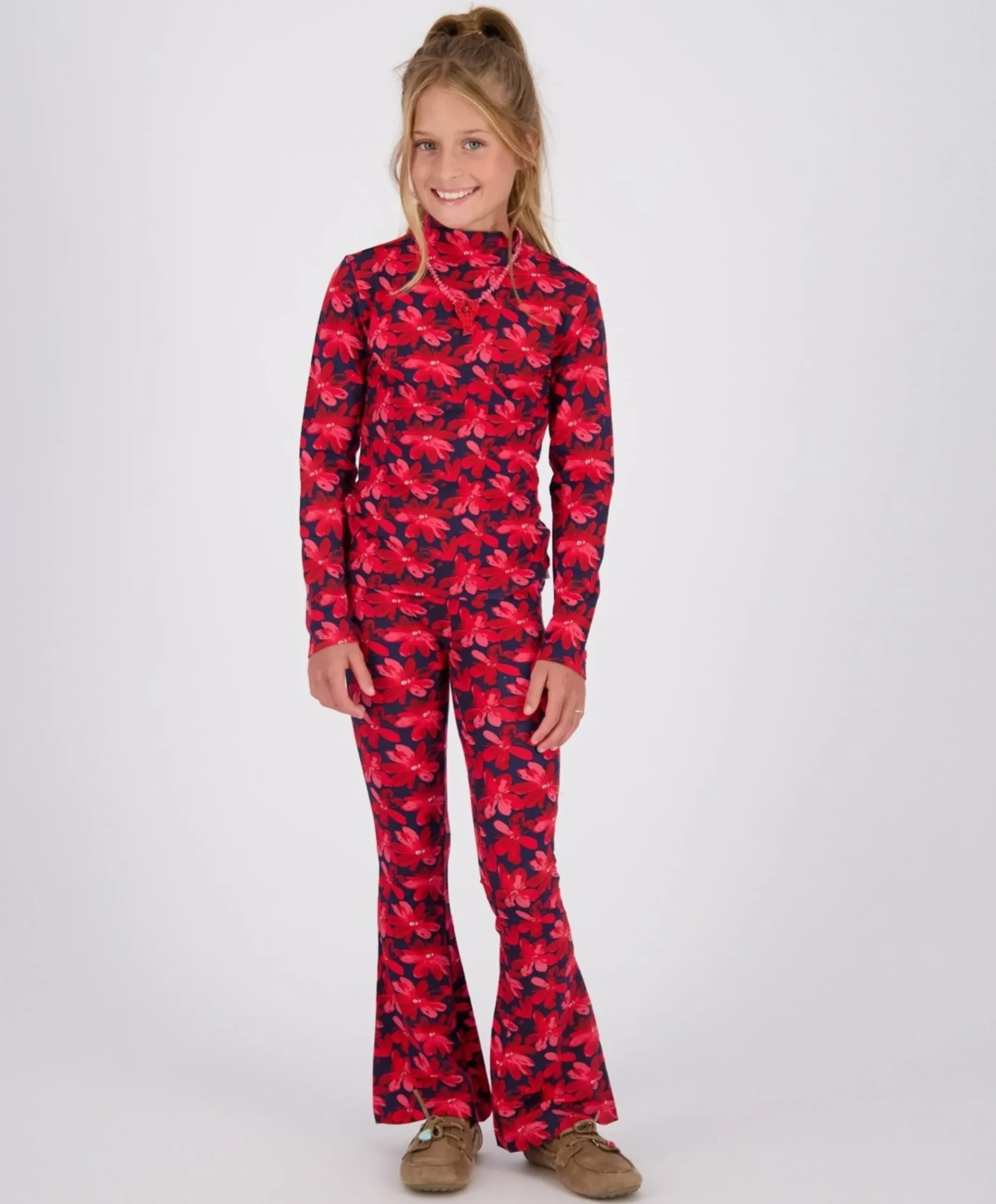 Sieneke meisjes broek rood