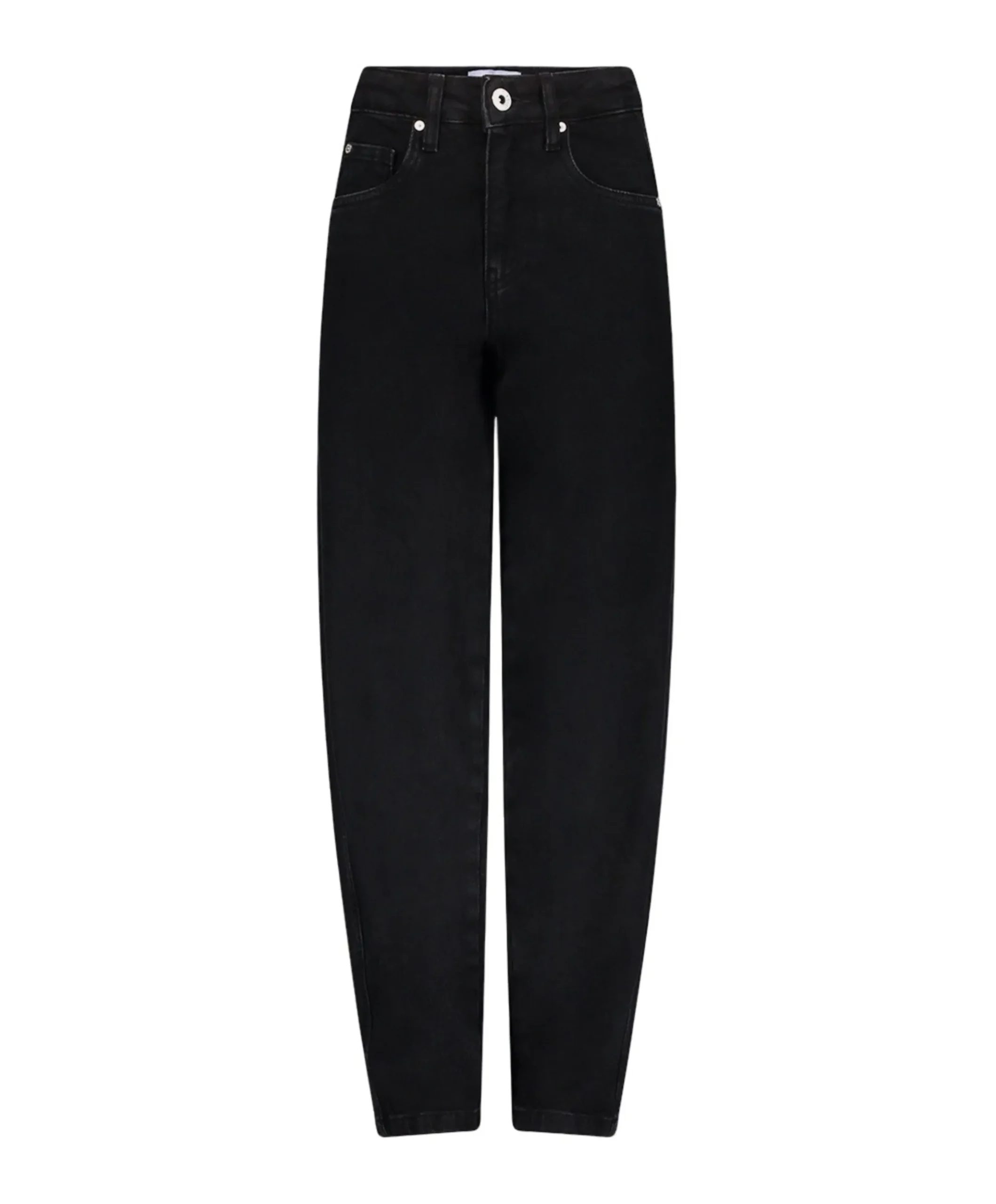 Skater Barrel Leg meisjes jeans zwart