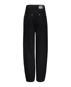Skater Barrel Leg meisjes jeans zwart