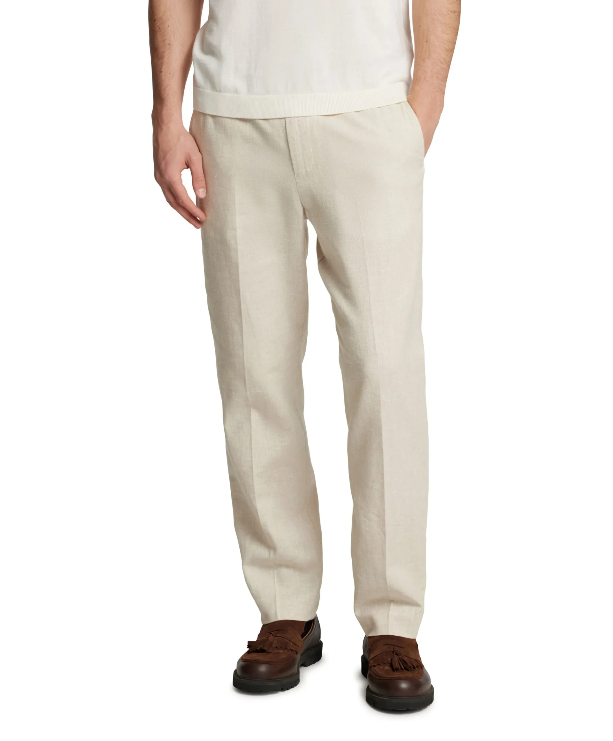 SLHREG-MALIK SUN TRS NOOS heren broek beige
