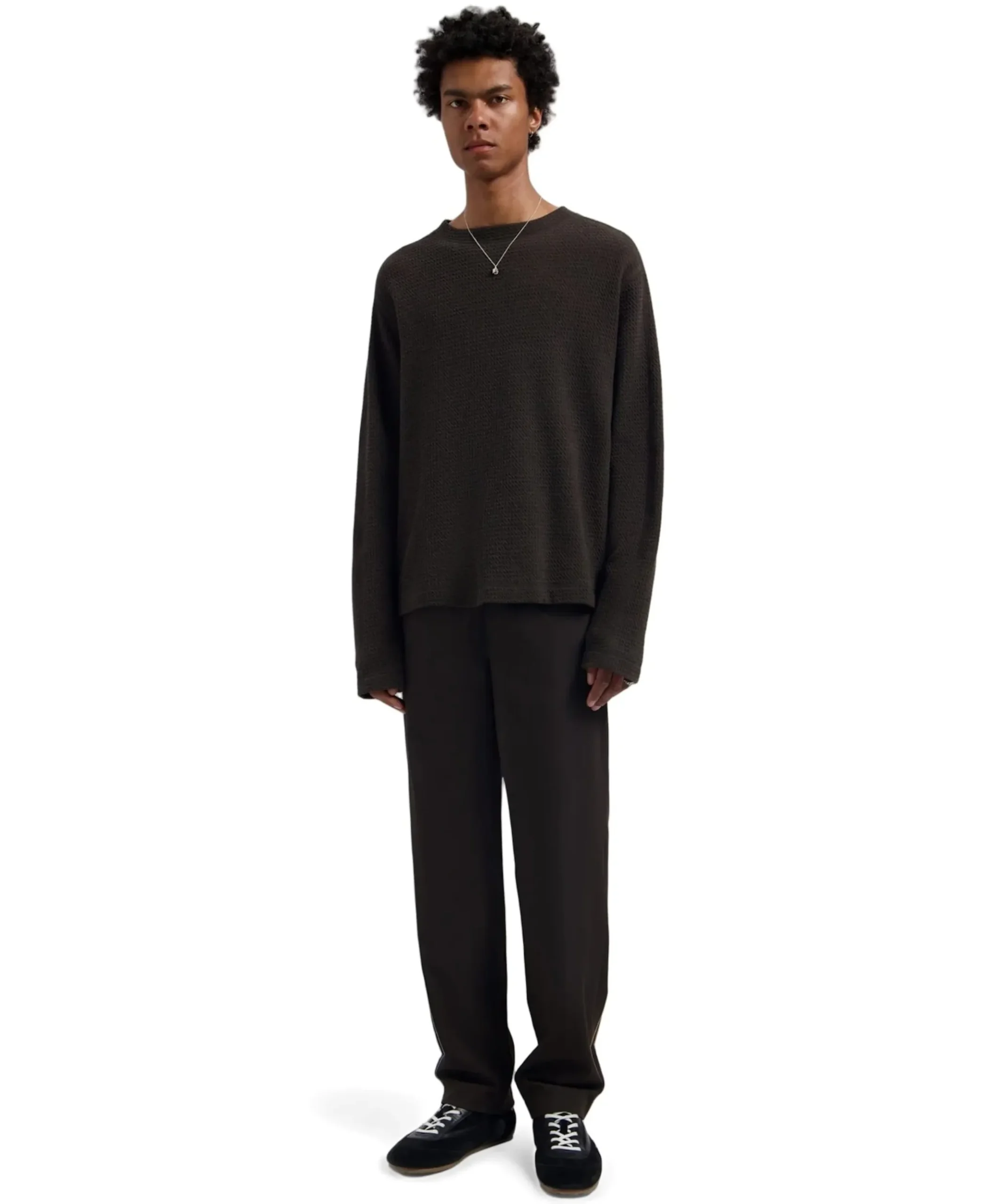 Slim Elasticated Pant heren pantalon bruin