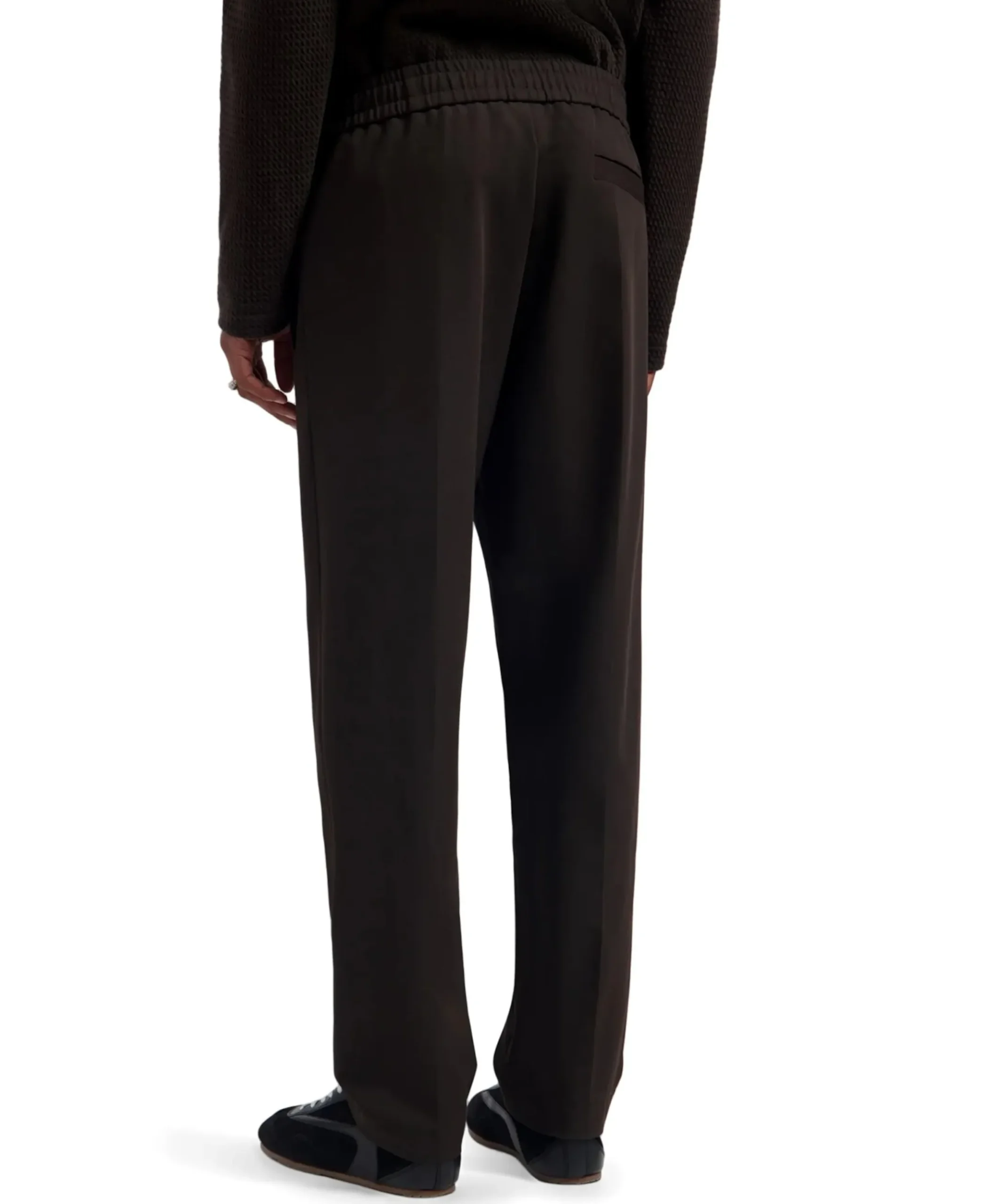 Slim Elasticated Pant heren pantalon bruin