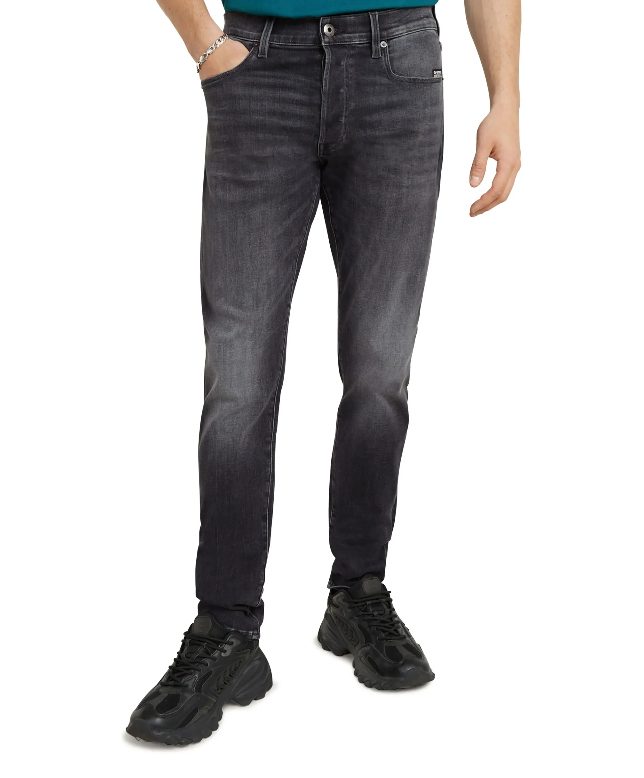3301 Slim heren jeans zwart