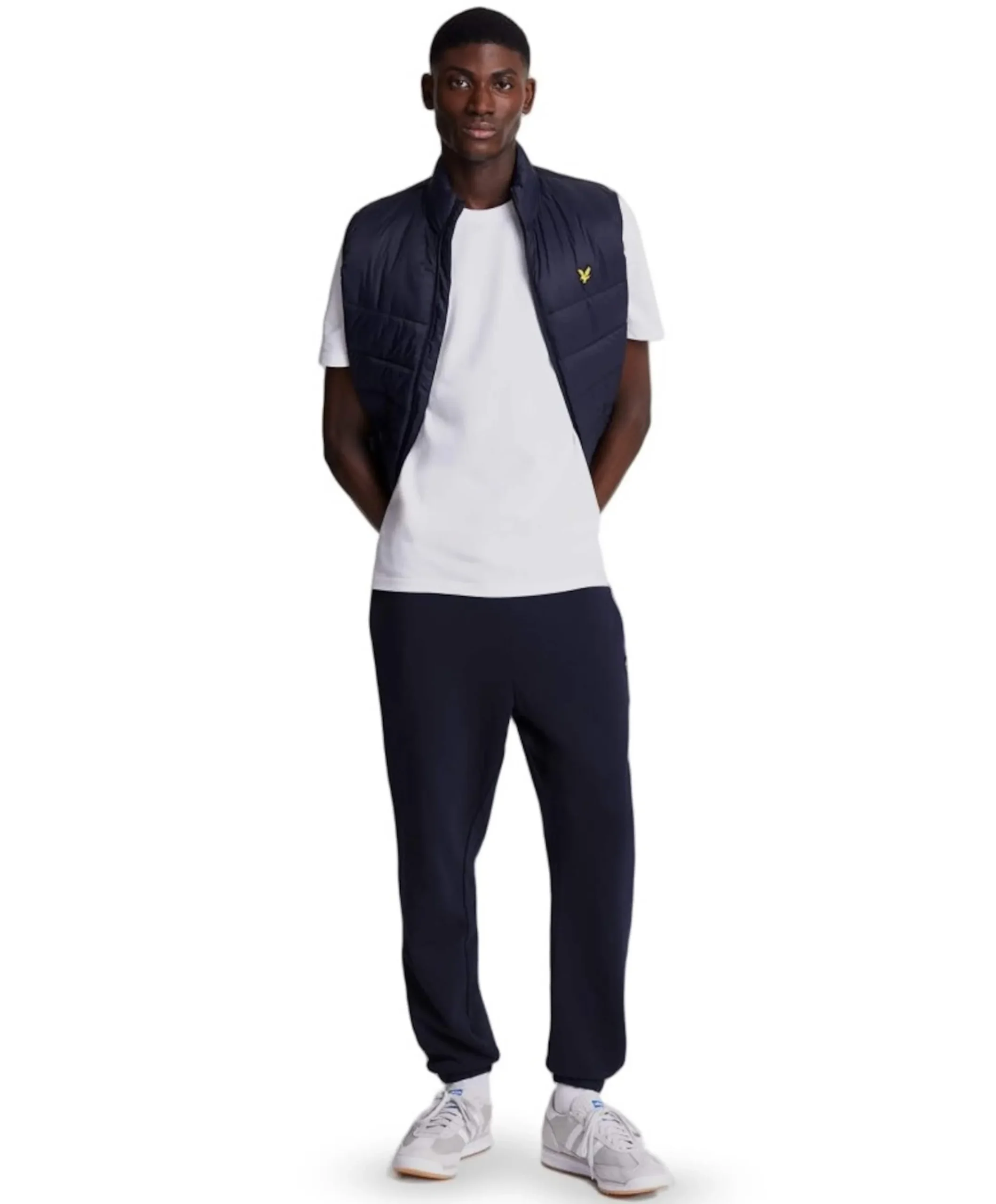 Slim sweat pant heren broek blauw