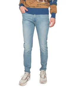 512 slim taper heren jeans blauw