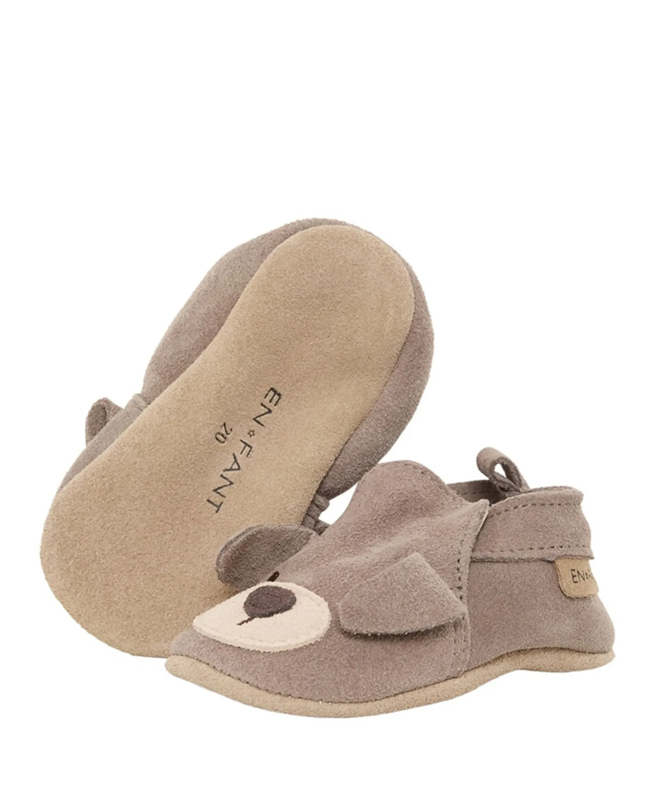 Slippers Suede Animal uniseks pantoffels bruin