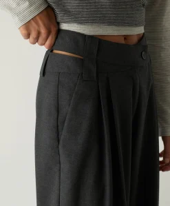 SMITH GREY TAILORED dames broek grijs