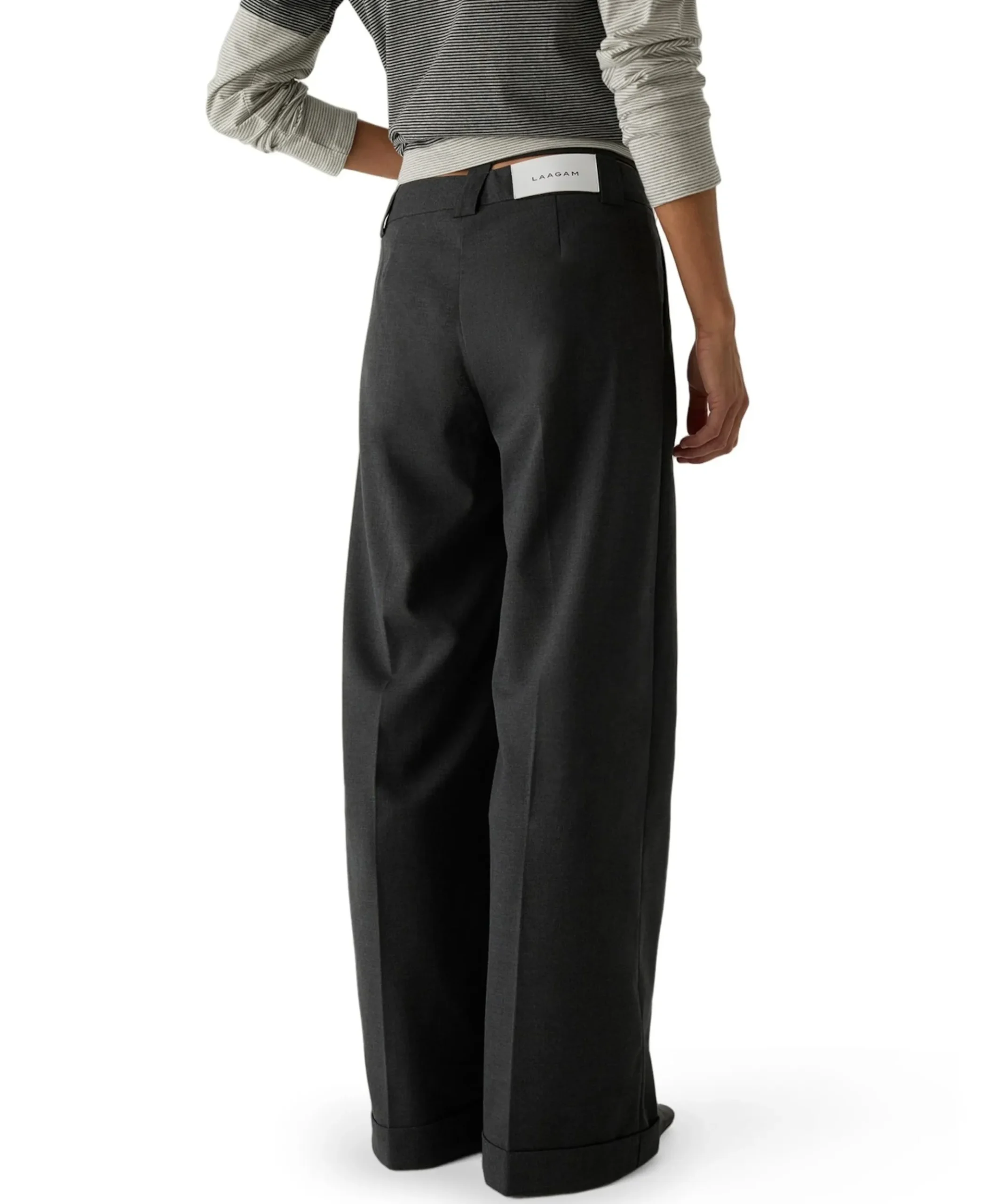 SMITH GREY TAILORED dames broek grijs