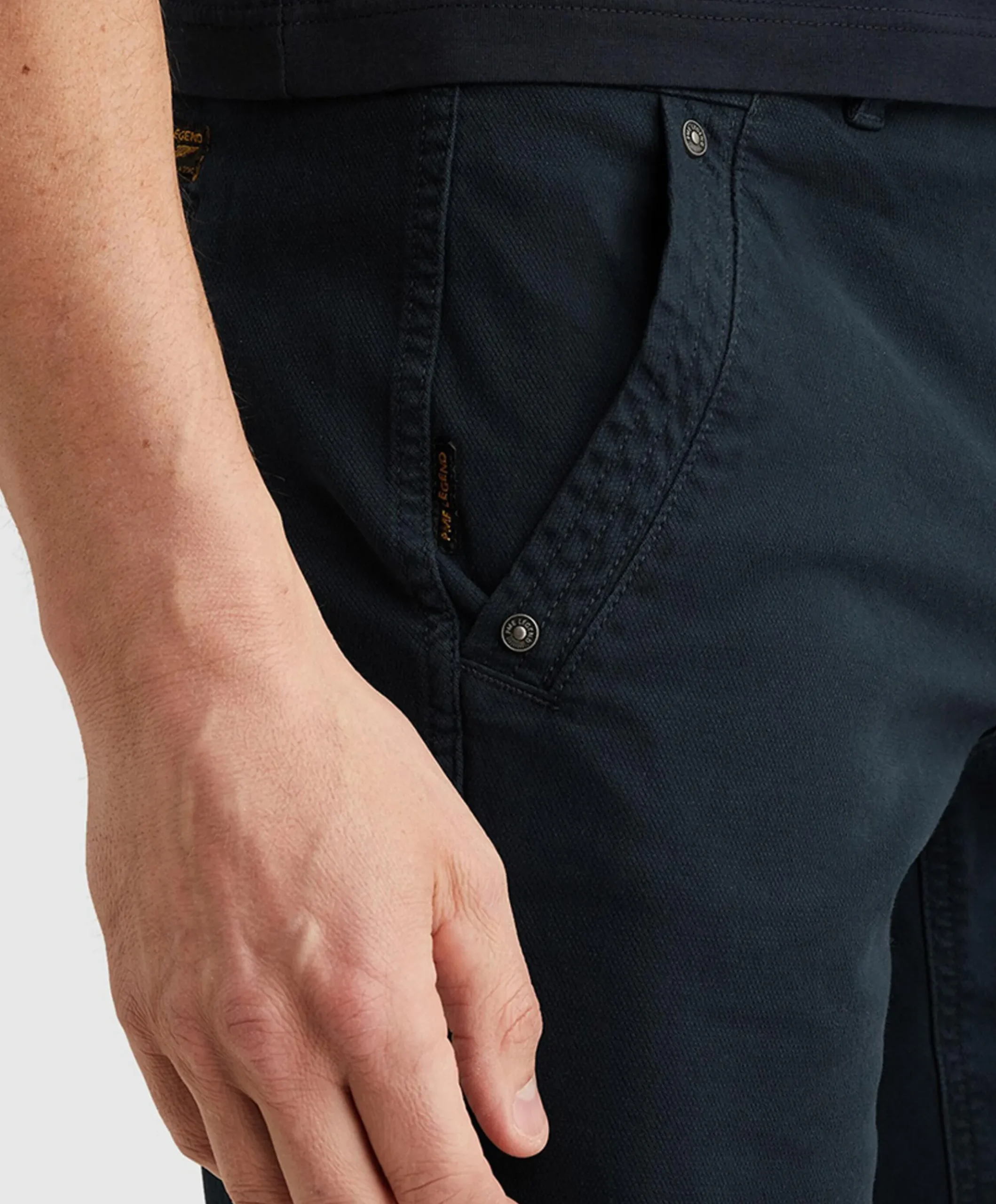 SPECTOR CHINO SHORTS FANCY STRUCTU heren korte broek blauw