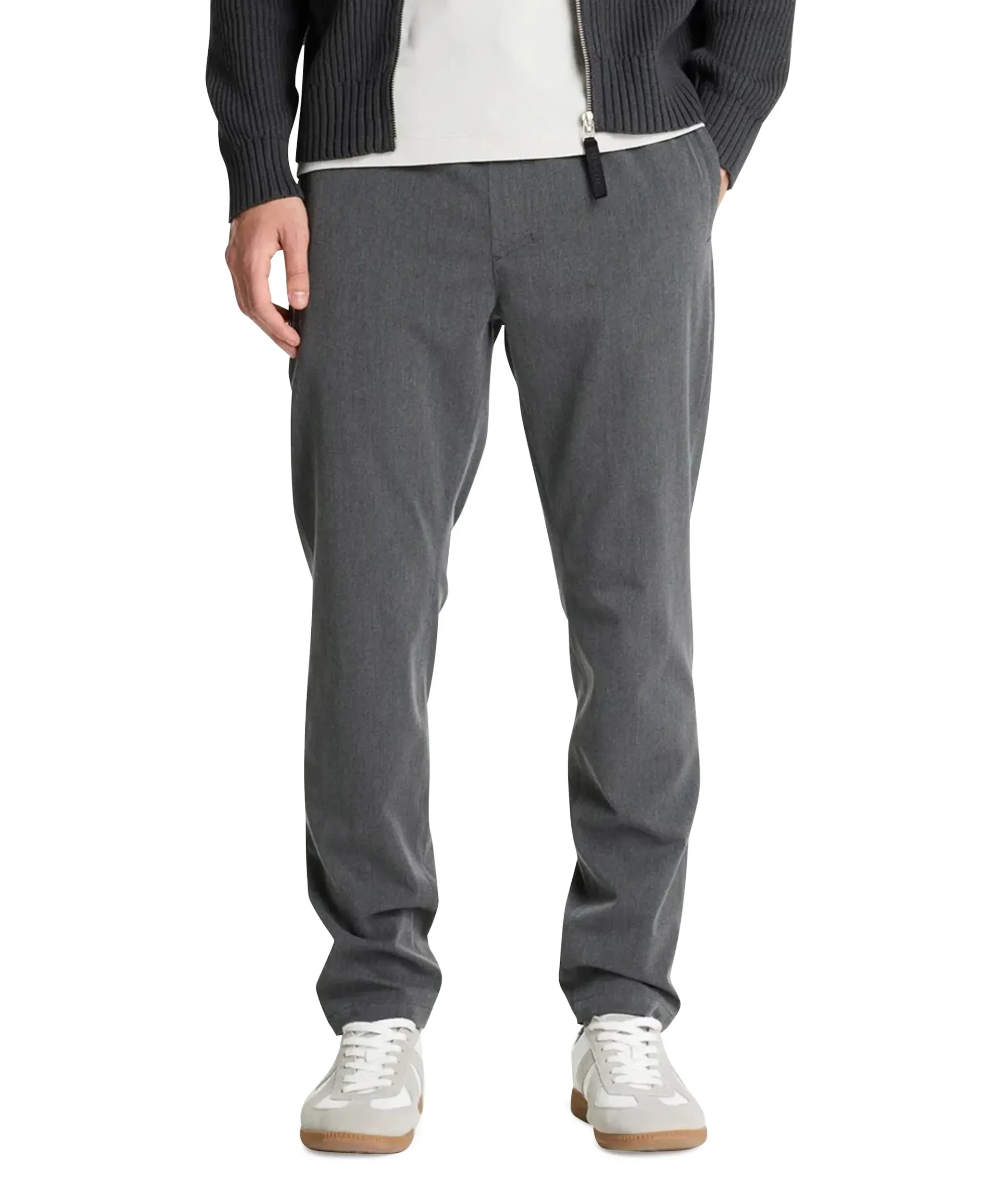 STONE DUAL heren broek grijs