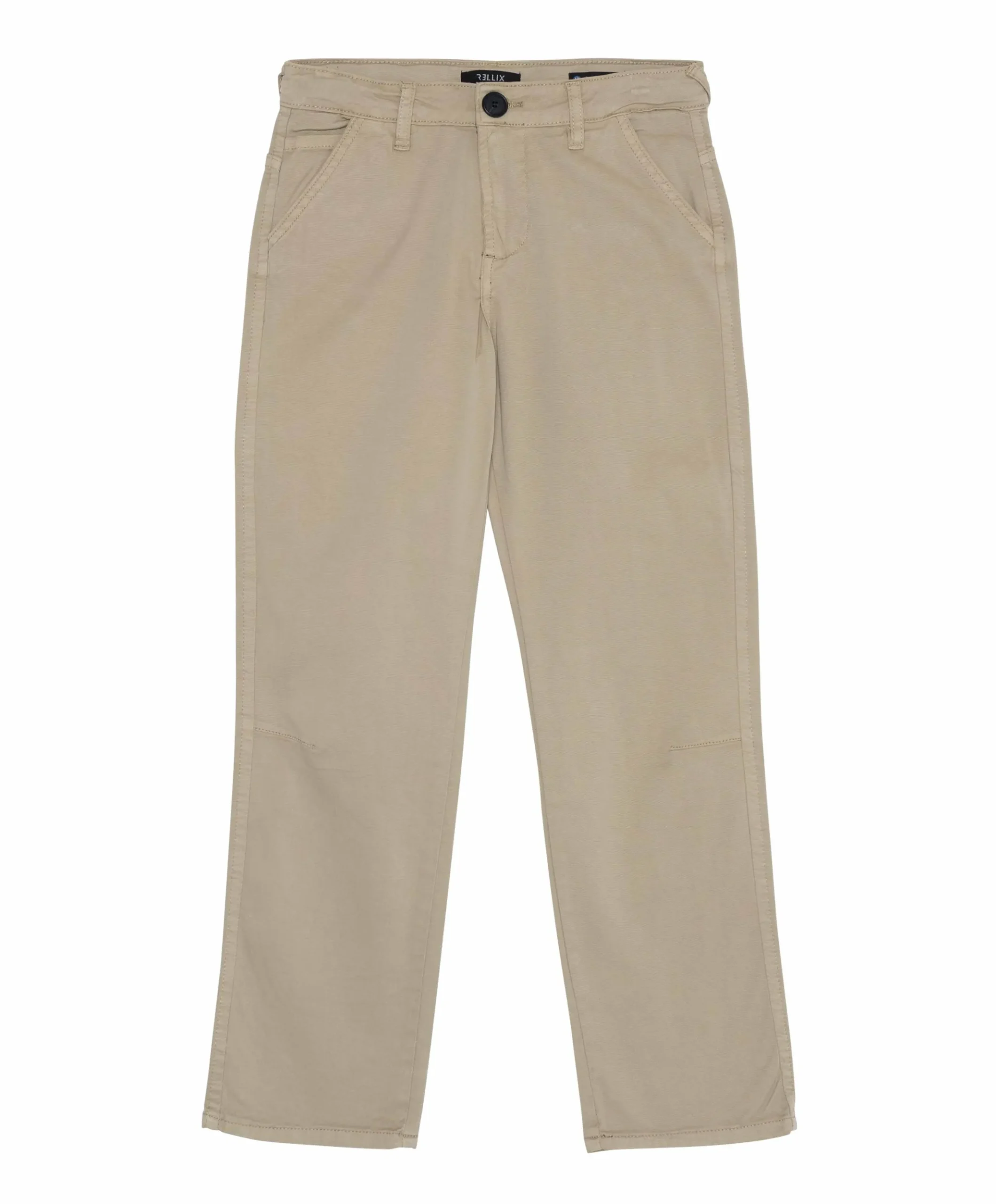 Straight Wide Chino jongens broek beige